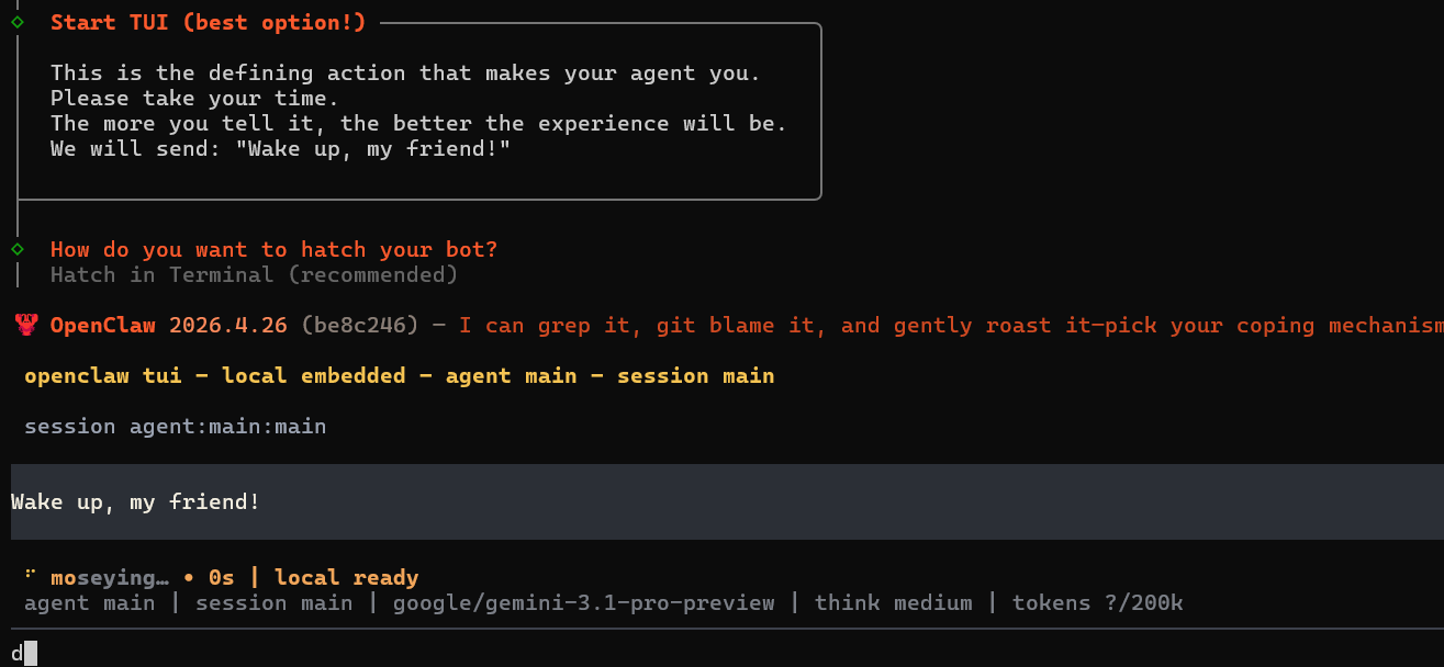 Restart OpenClaw gateway